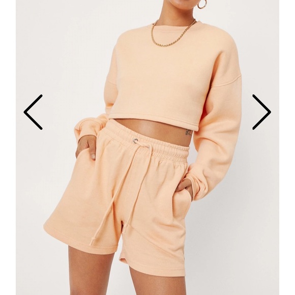 Nasty Gal Pants - nasty gal 2 piece crew neck and shorts set